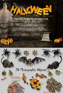 GraphicRiver - Halloween Assets and Mockup Creator