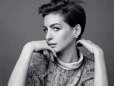 Anne Hathaway by David Slijper for Harper's Bazaar February 2013