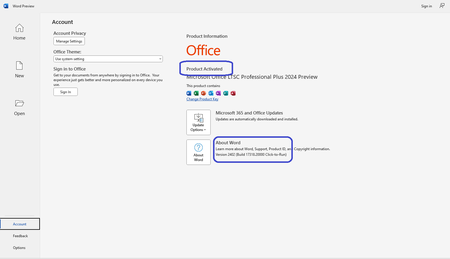 Microsoft Office 2024 Version 2402 Build 17318.20000 Preview LTSC AIO (x86/x64) Multilingual