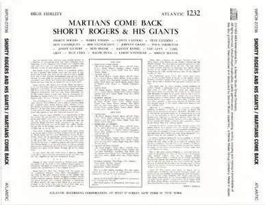 Shorty Rogers & His Giants - Martians Come Back (1955) {2013 Japan 24-bit Remaster} [Jazz Best Collection 1000 Series]