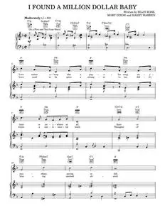 I Found A Million Dollar Baby (In A Five And Ten Cent Store) - Bing Crosby, The Andrews Sisters (Piano-Vocal-Guitar)