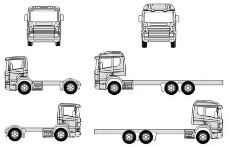 Scania Outline in CorelDRAW