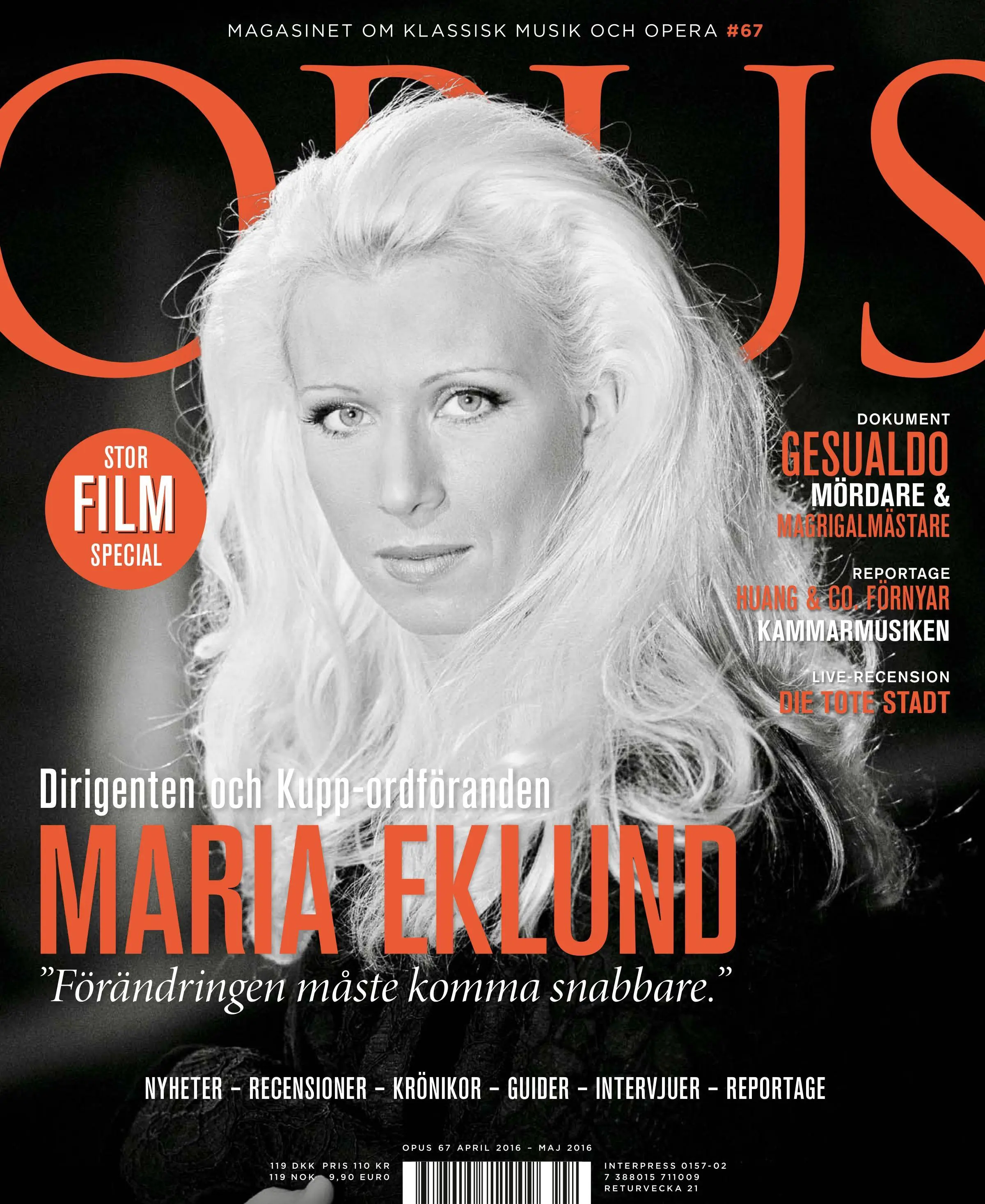 OPUS – 31 mars 2016