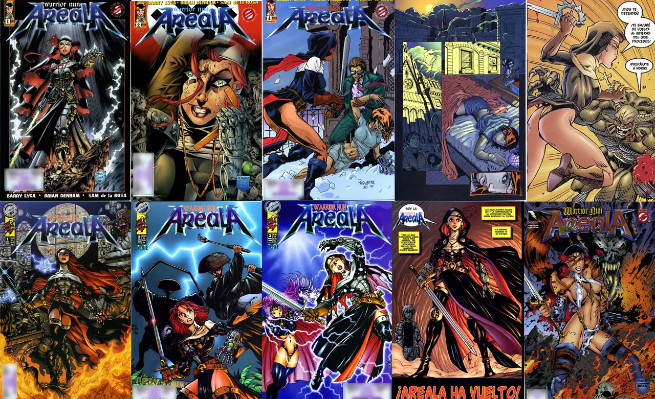Areala, la monja Guerrera Vol.2 #1-6, Resurrection #1-3 y One shot 1997