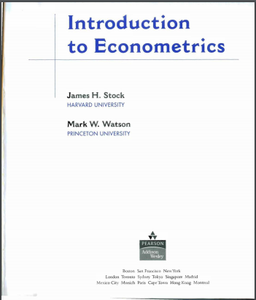 James H. Stock - Introduction to Econometrics