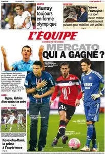L'Equipe Edition du Mercredi 5 Septembre 2012