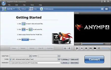 AnyMP4 Audio Converter 6.5.6 Multilingual Portable
