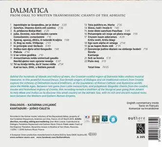 Ensemble Dialogos - Dalmatica - From Oral to Written Transmission: Chants of the Adriatic (2016) {Outhere Digital Downloads}