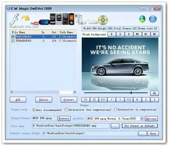 E.M.Magic Swf2Avi 2008 v6.7.0.128 Command Line Edition