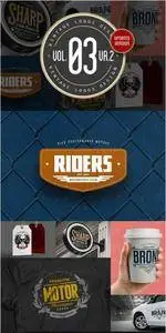 CreativeMarket - Vintage Logos Design Vol.03