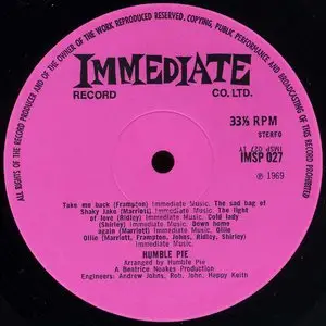 Humble Pie  - Town and Country (Immediate 1969) 24-bit/96kHz Vinyl Rip