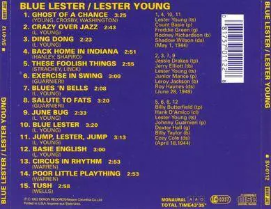 Lester Young - Blue Lester (The Immortal Lester Young) (Japan Edition) (1992)