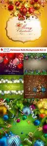 Vectors - Christmas Balls Backgrounds Set 10