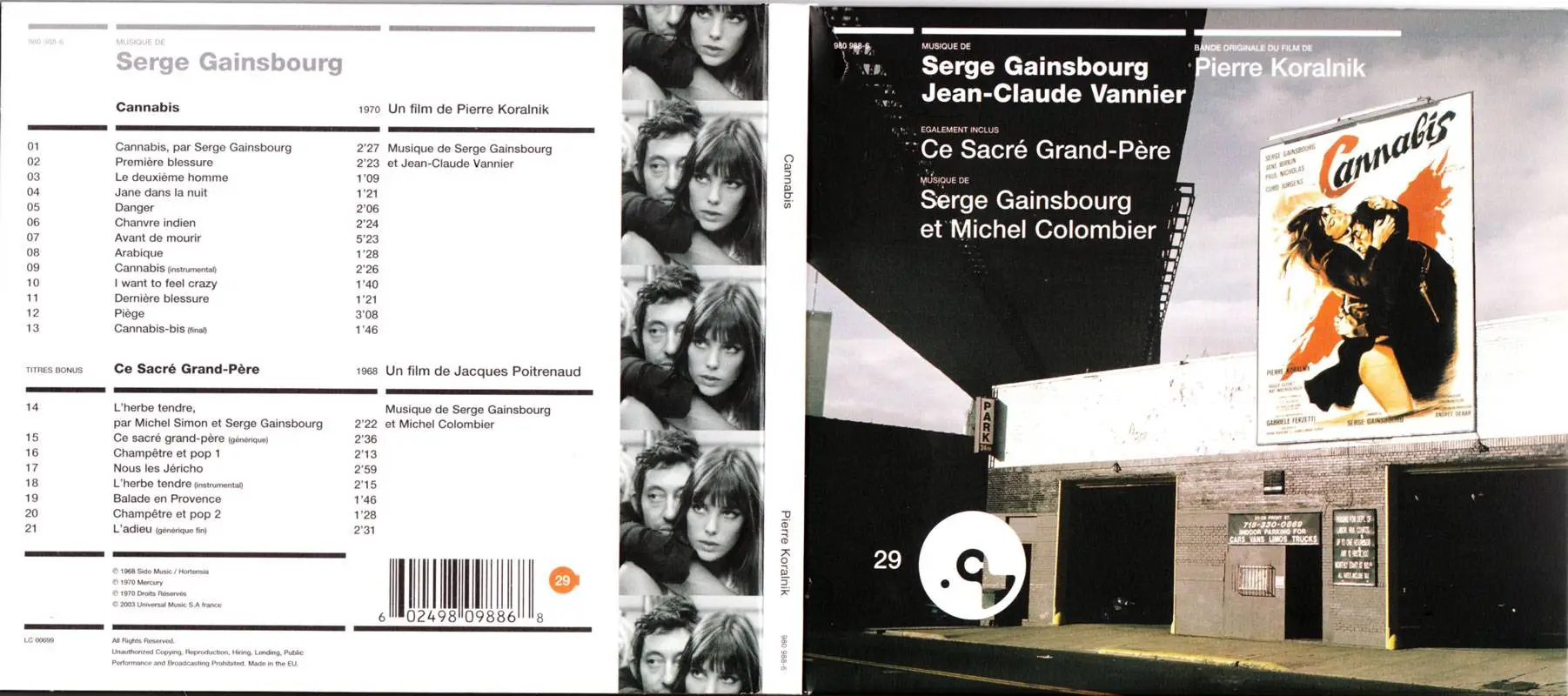 Serge Gainsbourg - Cannabis `70 & Ce Sacre Grand-Pere `68 (2003) Repost