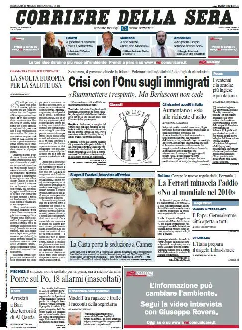 Il Corriere della Sera (13-05-09)