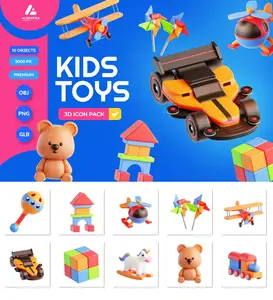 EE - Kids Toys 3D Icon KHKHAU8