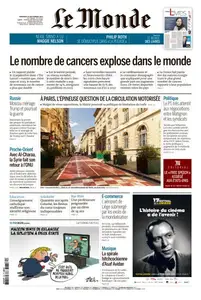 Le Monde du Vendredi 26 Septembre 2025