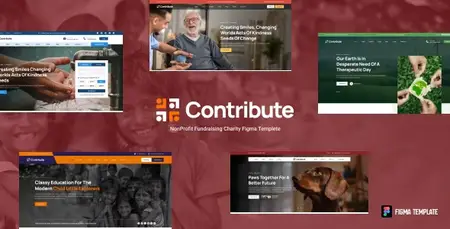 EE - ThemeForest - Contribute - Non Profit Charity Figma Template 59005906 v1.0