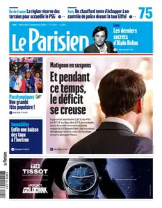 Le Parisien du Mercredi 4 Septembre 2024