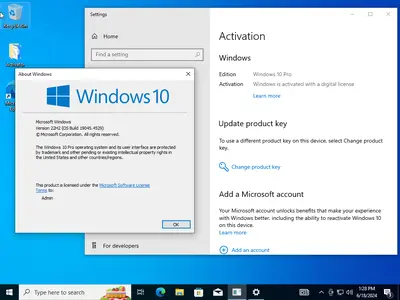 Windows 10 Pro 22H2 build 19045.4529 With Office 2021 Pro Plus (x64) Multilingual Preactivated June 2024