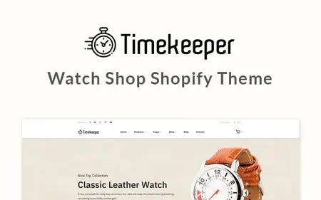 Timekeeper - Watch shop Shopify Theme