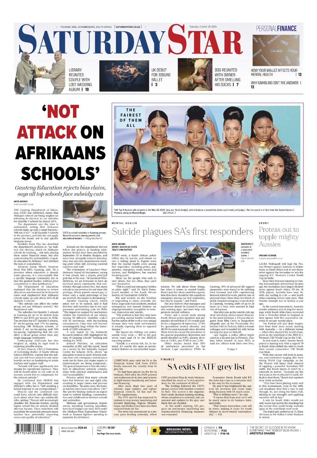 Saturday Star - 27 October 2025