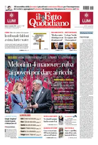 Il Fatto Quotidiano - 8 Novembre 2025