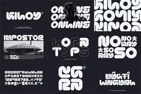 Kiloy - Rounded Techno Font