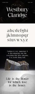 Westbury Claridge Logo Serif Font BCRDQKP