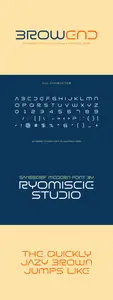 Browend - Sans Serif Modern Font NCBYZVP