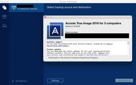 Acronis True Image for Mac 2016 2.0.5619 Multilangual Mac OS X