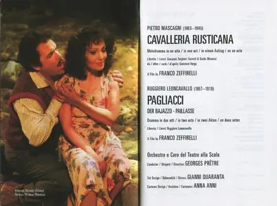 Leoncavallo + Mascagni - Pagliacci + Cavalleria Rusticana (2005) [DVD9] {Deutsche Grammophon}