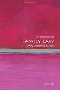 Family Law A Very Short Introduction