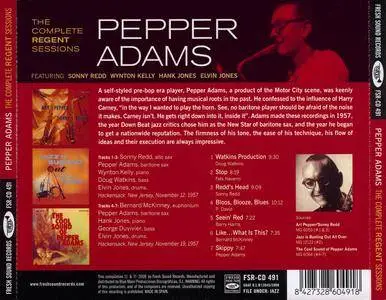 Pepper Adams - The Complete Regent Sessions (1957) {Fresh Sound FRS-CD 491 rel 2008}