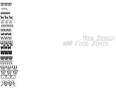 600 Cool Fonts For Web Design