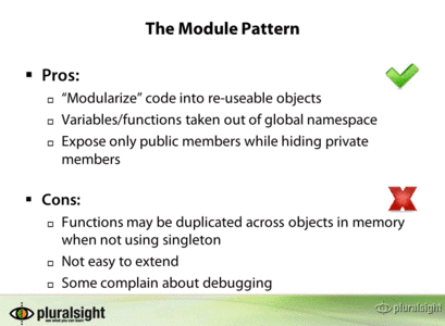 PluralSight - Structuring javascript Code in HTML5 Apllications