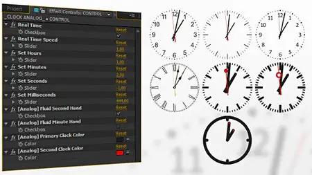 Analog Watch Clock System - Project for After Effects (VideoHive)