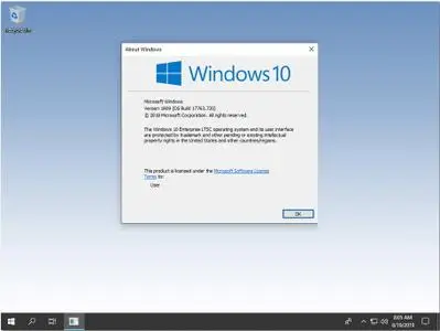 Windows 10 Enterprise LTSC 2019 version 1809 Build 17763.720