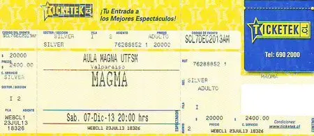 Magma - Live at Universidad Técnica Federico Santa María