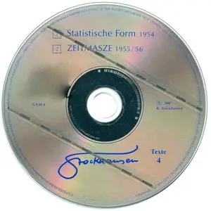 Karlheinz Stockhausen - Text-CD 4 - Statistische Form 1954 & Zeitmasze 1955-56 (2007) {Stockhausen-Verlag}