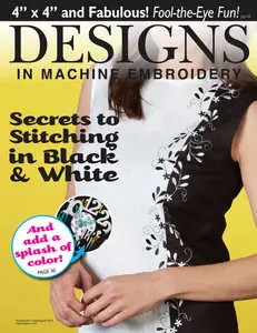 Designs in Machine Embroidery - July/August 2015