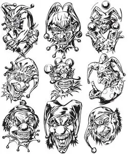 Jokers and clowns - a vector set