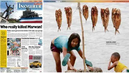 Philippine Daily Inquirer – February 21, 2016