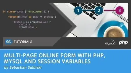 Udemy - Multi page online form with PHP, MySQL and Session Variables