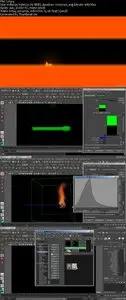 Simulating a Burning Matchstick Effect in Maya