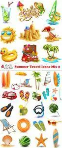 Vectors - Summer Travel Icons Mix 2