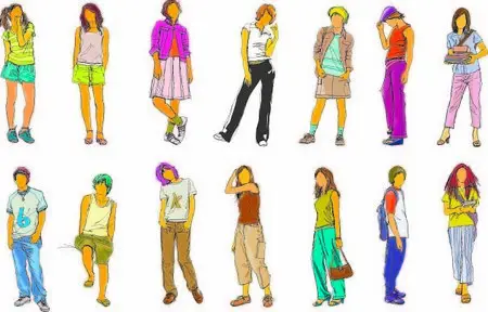 Vector Teenagers