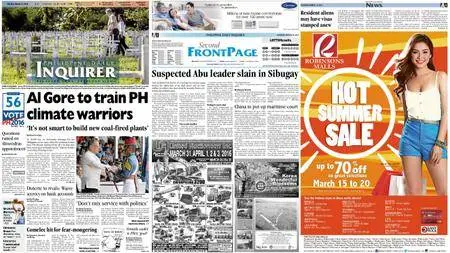 Philippine Daily Inquirer – March 14, 2016