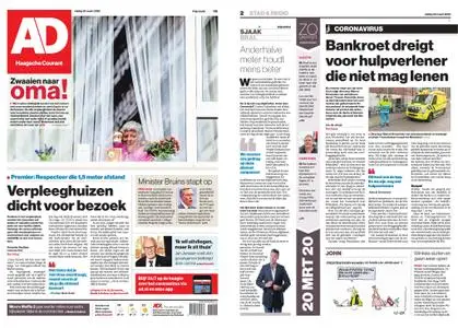 Algemeen Dagblad - Den Haag Stad – 20 maart 2020