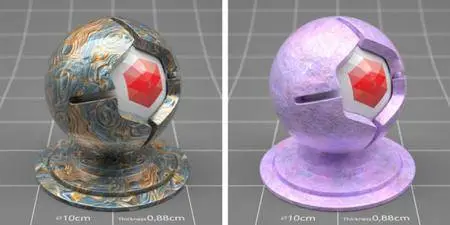 The Pixel Lab: Redshift C4D Material Pack